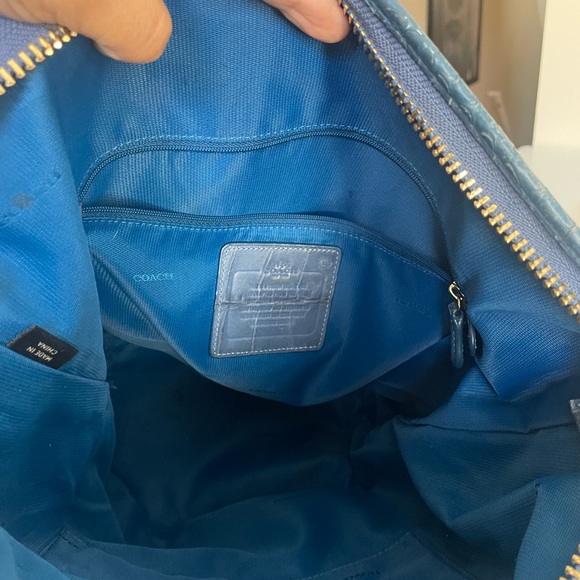 VINTAGE RARE COACH CROC EMBOSSED BUCKET LARGE BAG - Picture 9 of 12